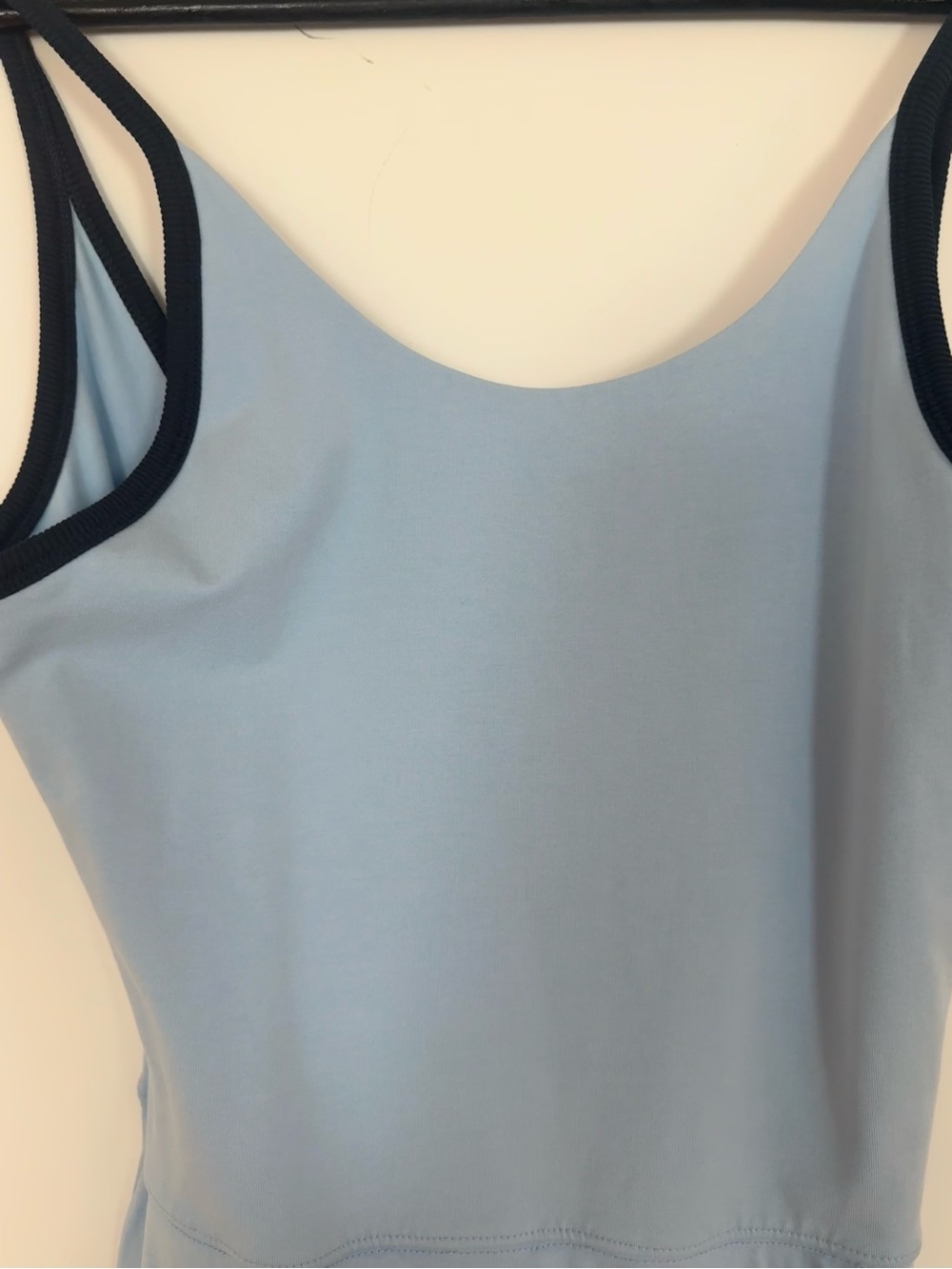 FP Movement by Free People Light Blue Tennis Romper with Navy Trim - Picture 5 of 7